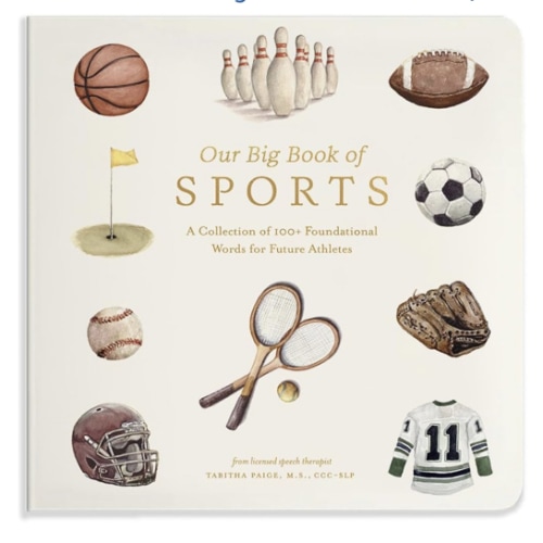 Our Big Book of Sports: A Collection of 100+ Foundational Words for Future Athletes (Tabitha Paige Children's Book Series)
