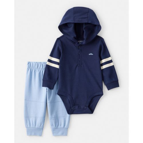 Baby Boy 2-Piece Car Bodysuit & Pant Set - Blue | Carter's