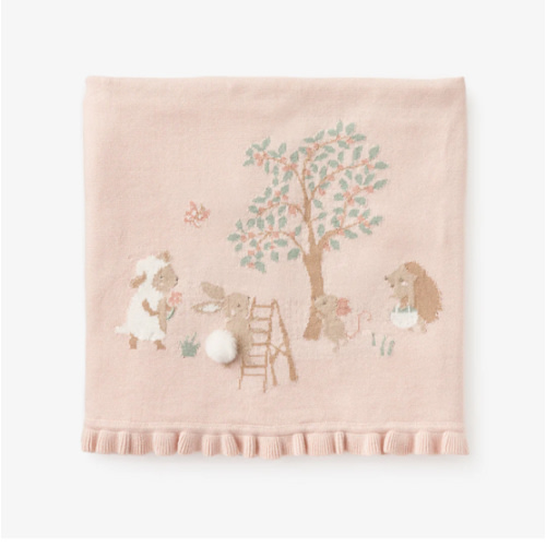 Garden Picnic Knit Blanket