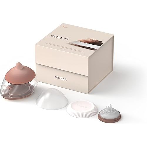 Emulait Anatomy Bottle Breast Shaped Baby Bottle - Medium - Shape 5-Responsive Flow Valve