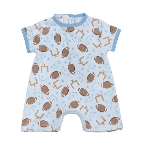 Kick Off! Print Short Playsuit - 9m