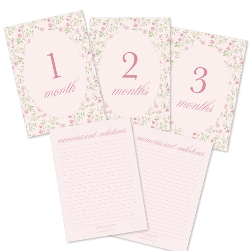 Monthly Milestone Cards