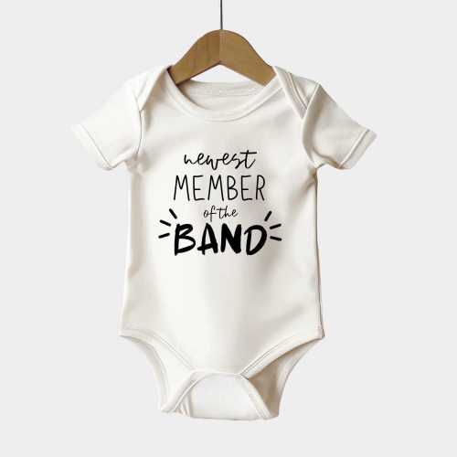 Newest Band Member Baby Bodysuit, Baby Shower Gift, Music Lover Outfit
