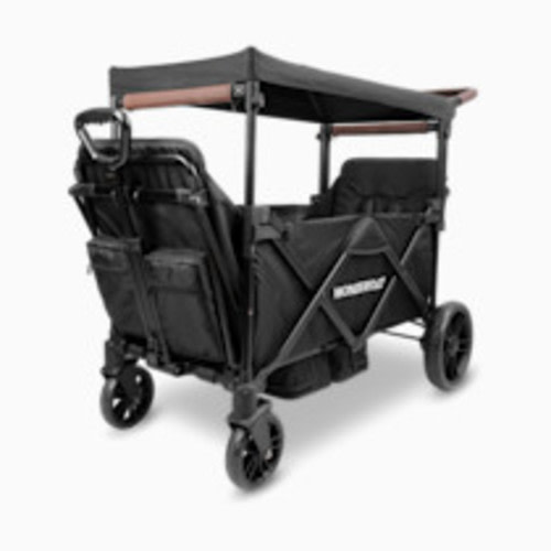 WonderFold Wagon Push & Pull Double Stroller Wagon - Black