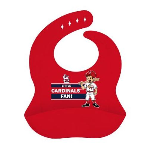 BabyFanatic Officially Licensed Unisex Silicone Baby Bib - MLB St. Louis Cardinals