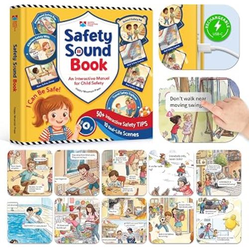 Safety Sound Book for Toddlers, Interactive Educational Toy