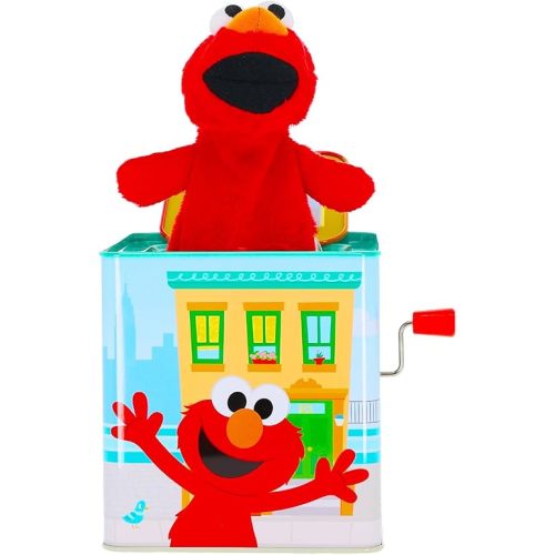 Kids Preferred Sesame Street Jack in the Box - Elmo Plush Toy for Toddlers 1-3, Developmental Toy