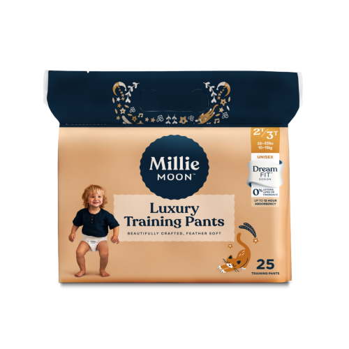 Millie Moon Luxury Training Pants, Size 2T-3T, 25 Count