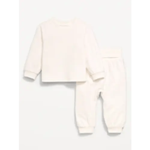 Cozy-Knit Long-Sleeve Top and Leggings Set for Baby
