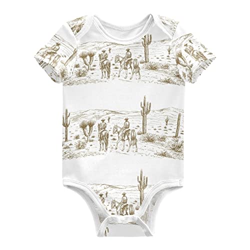 Ollabaky Unisex Baby Bodysuits Short-Sleeve Cotton Baby Clothes for Girls Boys 0-24 Months