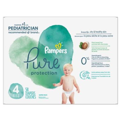 Pampers® Pure Protection Size 4 58-Count Disposable Diapers