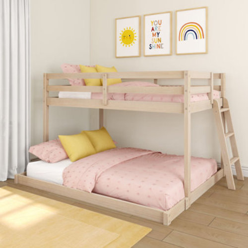 Harriet Bee Twin Over Full Low Bunk Bed & Reviews | Wayfair