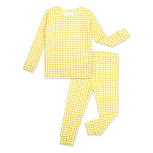 moimoln Baby Toddler Pajama Set Snug-Fit Cotton Modal Sleepwear, Leopard, Check & Solid Mix (6M-8Y, 1/2 Pack)