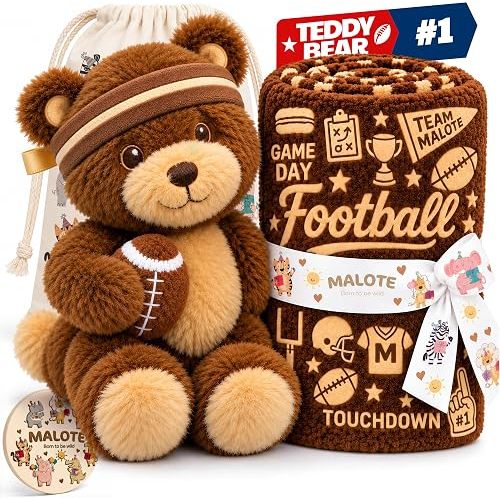 Football Stuffed Animal Plush Lovey Security Blanket Baby Boy Gifts 22"
