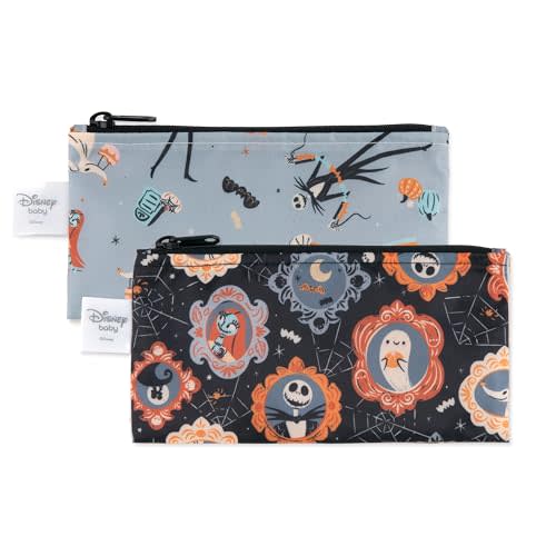 Bumkins Unisex Kid's Disney, E2 Nightmare Before Christmas-Sm, Snack Bag-2pk