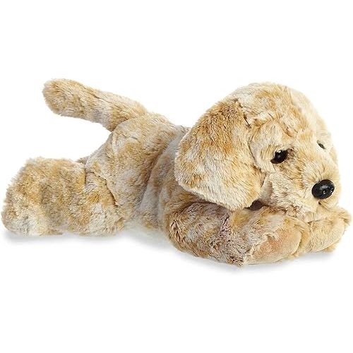 Aurora® Adorable Flopsie™ Rusty Retriever™ Stuffed Animal - Playful Ease - Timeless Companions - Brown 12 Inches