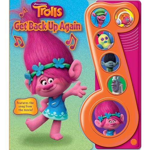 DreamWorks Trolls - Get Back Up Again Little Music Note Sound Book - Play-a-Song - PI Kids Board book – Sound Book, August 13, 2016