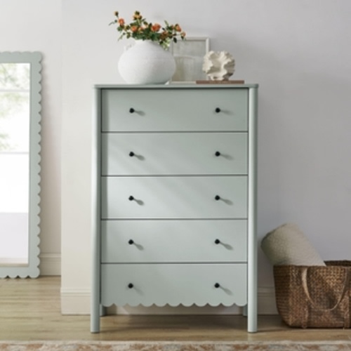 Modway Emmeline Scalloped 34" 5 Drawer Chest