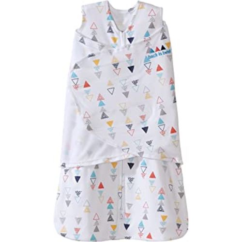 HALO Sleepsack Swaddle, 100% Cotton, Triangle Neutral, Multi, Small