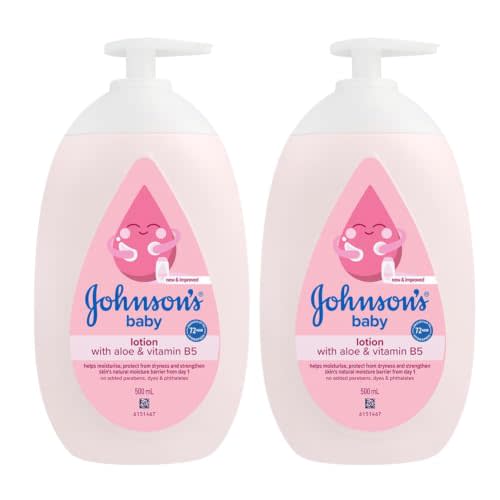 Johnsons Baby Lotion 16.9 Ounce Pump (500ml) (2 Pack)