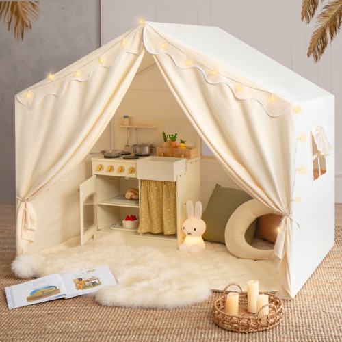 Tiny Land® Kids Tent – Large Cozy Tent with Star Lights & Reviews | Wayfair
