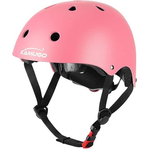 KAMUGO Kids Bike Helmet,Toddler Helmet Adjustable Bicycle Helmet Girls Or Boys Ages 2-3-4-5-6-8 Years Old,Multi-Sports for Cycling Skateboard Scooter