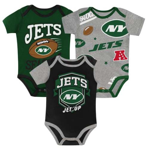 New York Jets Outerstuff Newborn First Round Pick Three-Piece Bodysuit Set