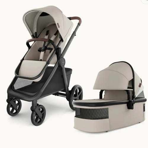 Ultimate 3 Full-Size Stroller with Bassinet - Khaki