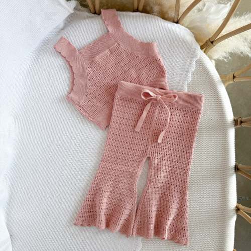 Flare Knit Set - Blush