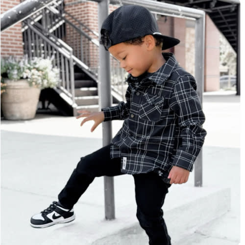 KIDS FLIP SIDE FLANNEL