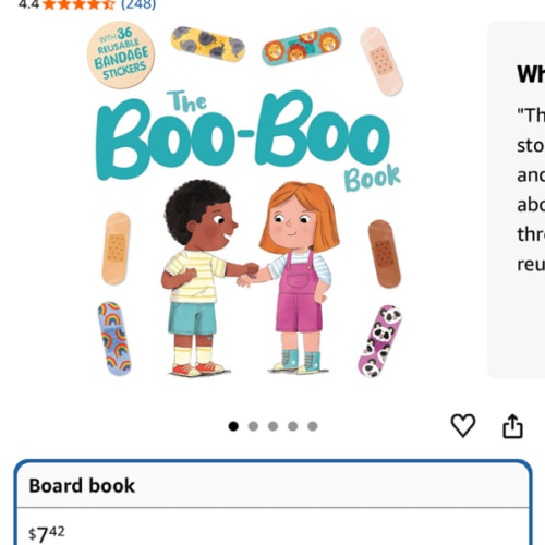 The Boo-Boo Book: an Interactive Storybook with 36 Reusable Bandage Stickers