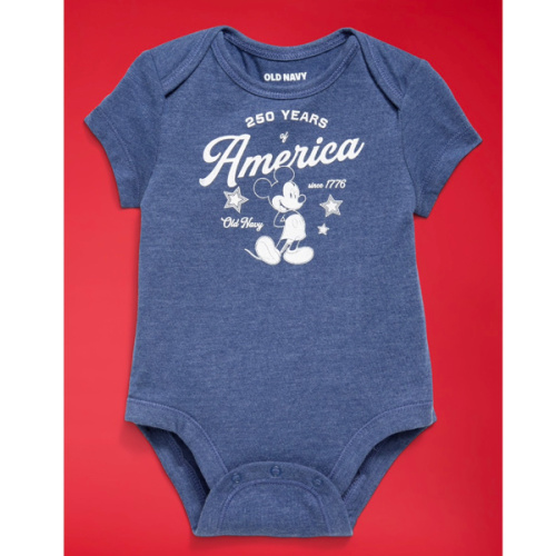 Old Navy x Disney Mickey Mouse Short-Sleeve Unisex Graphic Bodysuit for Baby | Old Navy