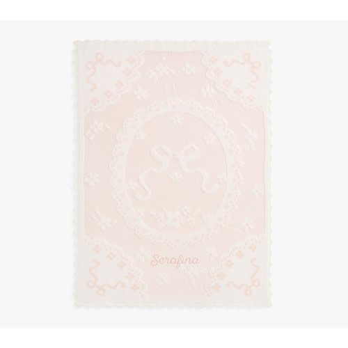 LoveShackFancy Garden Rose Pointelle Baby Blanket