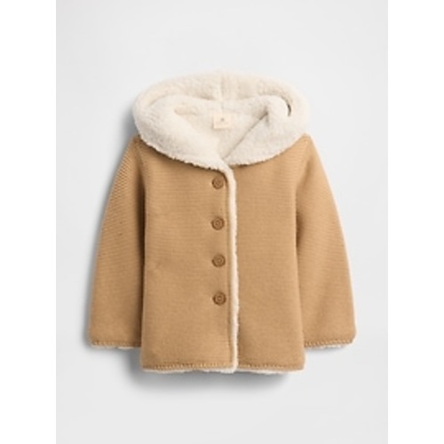 Baby Sherpa-Lined Hooded Sweater | Gap Factory