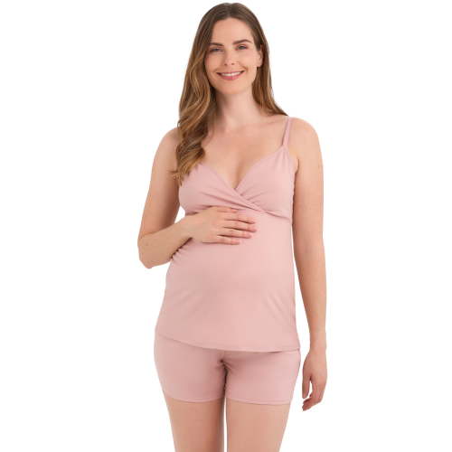 Joyspun Women's Maternity Rollover Sleep Shorts, Sizes S-XXXL