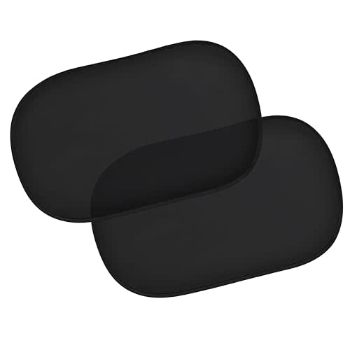 EcoNour Car Side Window Shade for Baby - 2 Pack | Car Window Shade for Sun Glare, Heat and UV Protection | Rear Side Window Sunshade for Privacy Blackout Car Accessories | Medium (20"x12")