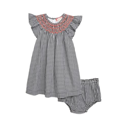 RUBY & BLOOM Smocked Gingham Check Dress, 3-6M
