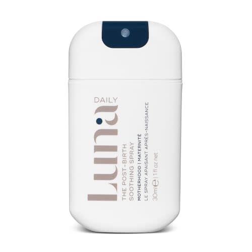 Luna Daily Post-Birth Soothing Spray | Postpartum Care, 1 Fl Oz | Clinically tested fragrance-free spray cools and soothes intimate skin for perineal and itch relief. Travel size