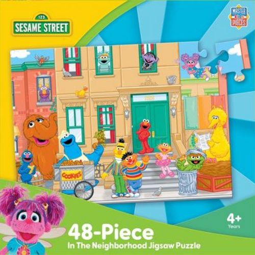 MasterPieces 48 Piece Jigsaw Puzzle for Kids - Sesame Street In the Neighborhood