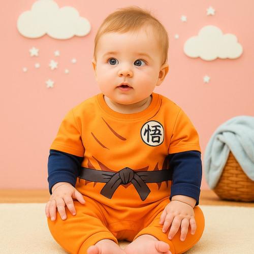 Dragon Ball Z Baby Romper: Goku Cosplay Onesie - Anime Newborn Gift