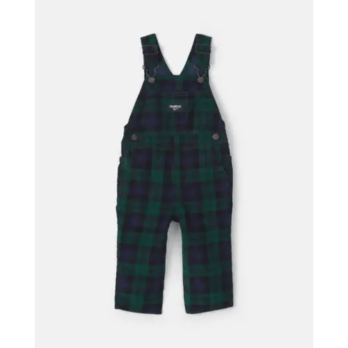 Baby Boy Plaid Corduroy Overalls - Navy Blue/Green - OshKosh B'gosh | Carter's
