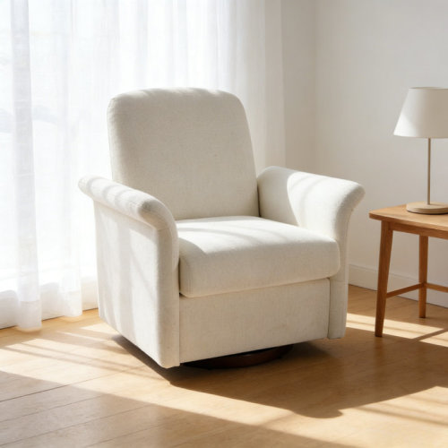 Latitude Run® Modern Swivel Accent Chair, Barrel Armchair With Sturdy Wood Base, Comfy Leisure Sofa Chair For Living Room Bedroom Reading Waiting Area | Wayfair
