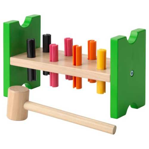 MULA Toy hammering block - multicolor - IKEA