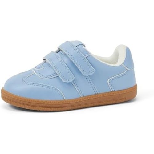 Amazon Essentials x Sofia Grainge Unisex Kids and Toddlers' Hook and Loop Sneakers with Rubber Sole