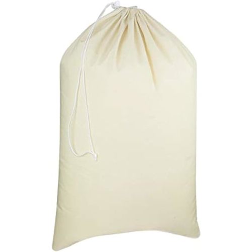 COTTON CRAFT Extra Large Laundry Bags - Heavy Duty Cotton Canvas Drawstring Closure Washable Laundry Bag - Back to School Travel College Dorm Basket Hamper Liner Toys Clothes Organizer Sack -XL 28x36