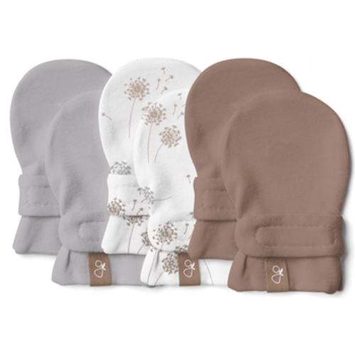 Goumi Stay On Baby Mitts, 0-3 M