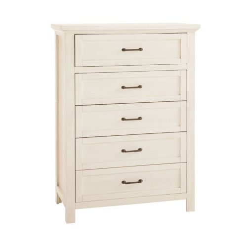 Westwood Design Westfield 5 Drawer Chest in Brushed White WF-CH-N8104S-BWH