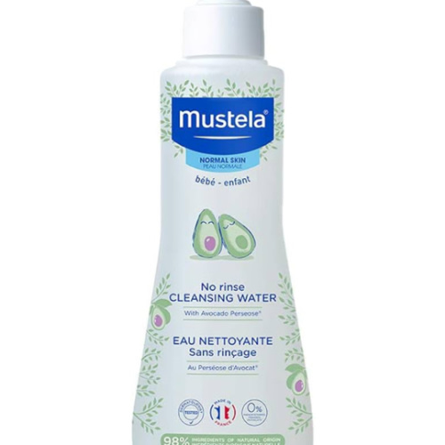 Mustela Baby Cleansing Water - No-Rinse Micellar Water - with Natural Avocado & Aloe Vera - for Baby's Face, Body & Diaper - 1 or 2-Pack - Various Sizes