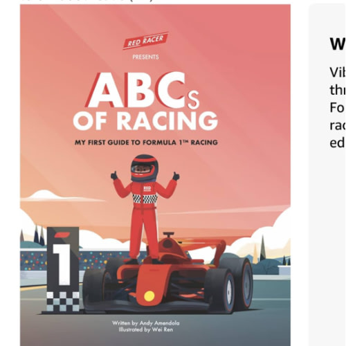 ABCs of Racing My First Guide to Formula 1 Racing - Learn Racing Terms with Alphabet Book for kids and Young F1 Fans