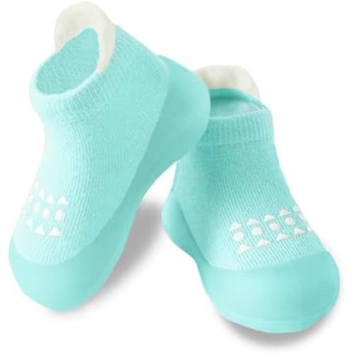 Hstyle Baby Sock Shoes Toddler Non-Slip Slippers Infant Walking Shoes Soft Rubber Sole Sneakers for Baby Boys Girls